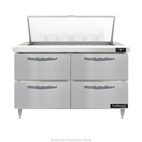 Continental Refrigerator D48N18M-D Refrigerated Counter, Mega Top Sandwich / Sal (Magnified)