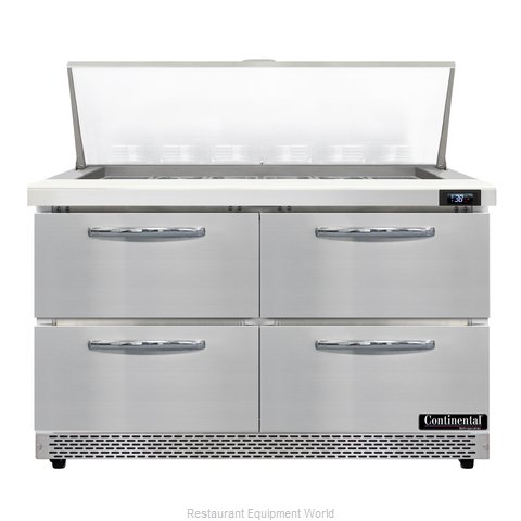 Continental Refrigerator D48N18M-FB-D Refrigerated Counter, Mega Top Sandwich /