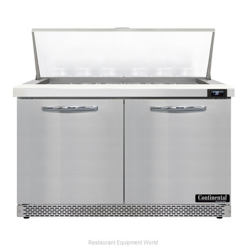 Continental Refrigerator D48N18M-FB Refrigerated Counter, Mega Top Sandwich / Sa (Magnified)
