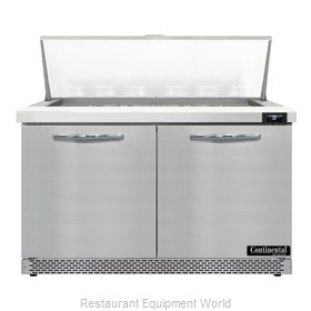 Continental Refrigerator D48N18M-FB Refrigerated Counter, Mega Top Sandwich / Sa