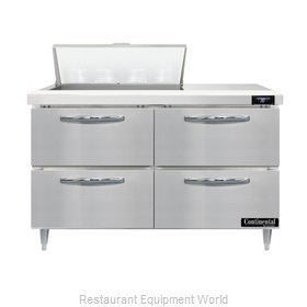 Continental Refrigerator D48N8-D Refrigerated Counter, Sandwich / Salad Unit