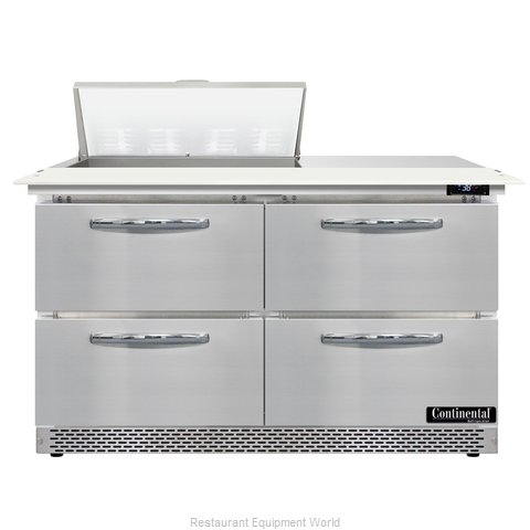 Continental Refrigerator D48N8C-FB-D Refrigerated Counter, Sandwich / Salad Unit