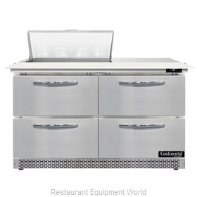 Continental Refrigerator D48N8C-FB-D Refrigerated Counter, Sandwich / Salad Unit