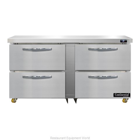 Continental Refrigerator D60N-U-D Refrigerator, Undercounter, Reach-In