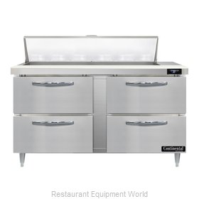 Continental Refrigerator D60N12-D Refrigerated Counter, Sandwich / Salad Unit