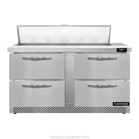 Continental Refrigerator D60N12-FB-D Refrigerated Counter, Sandwich / Salad Unit