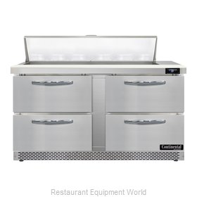 Continental Refrigerator D60N12-FB-D Refrigerated Counter, Sandwich / Salad Unit