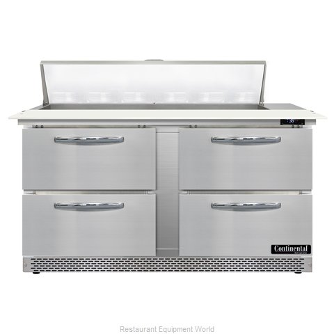 Continental Refrigerator D60N12C-FB-D Refrigerated Counter, Sandwich / Salad Uni