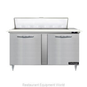 Continental Refrigerator D60N12C Refrigerated Counter, Sandwich / Salad Unit
