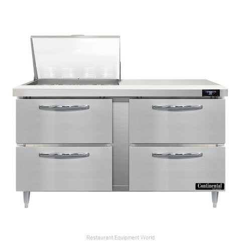 Continental Refrigerator D60N12M-D Refrigerated Counter, Mega Top Sandwich / Sal