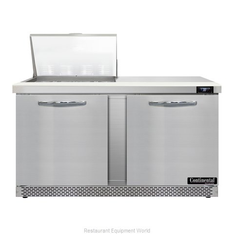 Continental Refrigerator D60N12M-FB Refrigerated Counter, Mega Top Sandwich / Sa