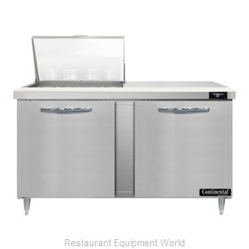 Continental Refrigerator D60N12M Refrigerated Counter, Mega Top Sandwich / Salad