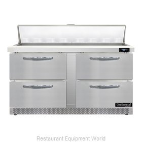 Continental Refrigerator D60N16-FB-D Refrigerated Counter, Sandwich / Salad Unit