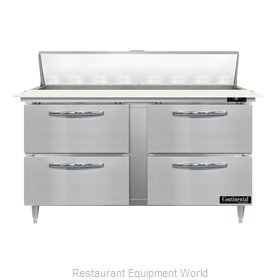 Continental Refrigerator D60N16C-D Refrigerated Counter, Sandwich / Salad Unit