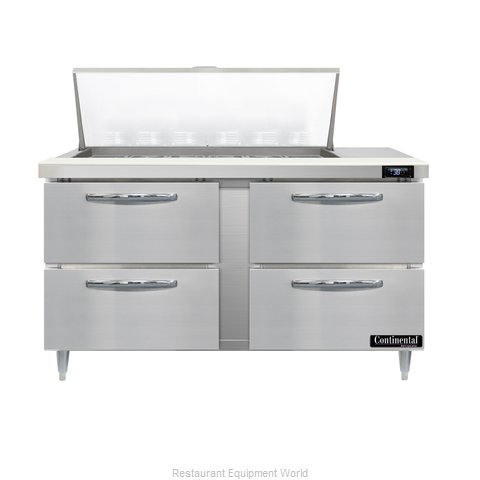Continental Refrigerator D60N18M-D Refrigerated Counter, Mega Top Sandwich / Sal (Magnified)
