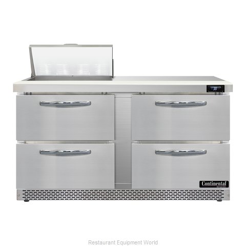 Continental Refrigerator D60N8-FB-D Refrigerated Counter, Sandwich / Salad Unit (Magnified)