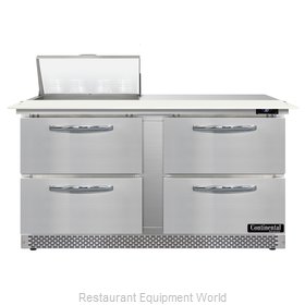 Continental Refrigerator D60N8C-FB-D Refrigerated Counter, Sandwich / Salad Unit