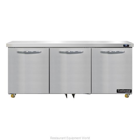 Continental Refrigerator D72N-U Refrigerator, Undercounter, Reach-In