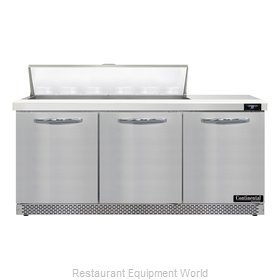 Continental Refrigerator D72N12-FB Refrigerated Counter, Sandwich / Salad Unit