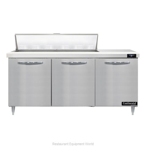 Continental Refrigerator D72N12 Refrigerated Counter, Sandwich / Salad Unit (Magnified)