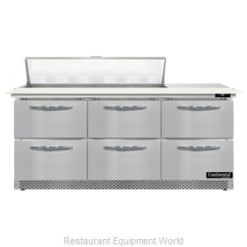 Continental Refrigerator D72N12C-FB-D Refrigerated Counter, Sandwich / Salad Uni