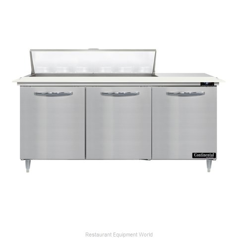 Continental Refrigerator D72N12C Refrigerated Counter, Sandwich / Salad Unit