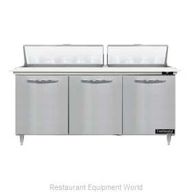 Continental Refrigerator D72N18C Refrigerated Counter, Sandwich / Salad Unit