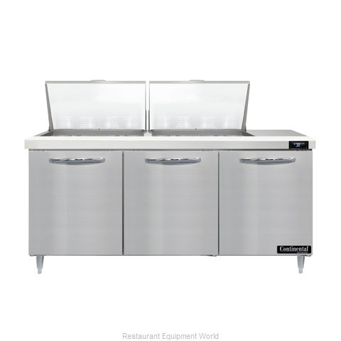 Continental Refrigerator D72N24M Refrigerated Counter, Mega Top Sandwich / Salad (Magnified)