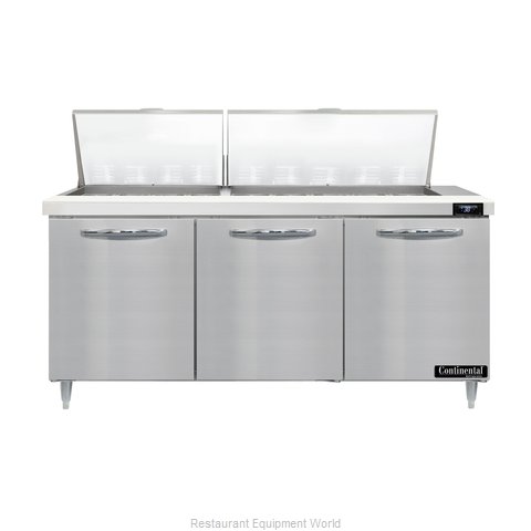 Continental Refrigerator D72N27M Refrigerated Counter, Mega Top Sandwich / Salad