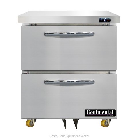 Continental Refrigerator DF27N-U-D Freezer, Undercounter, Reach-In (Magnified)
