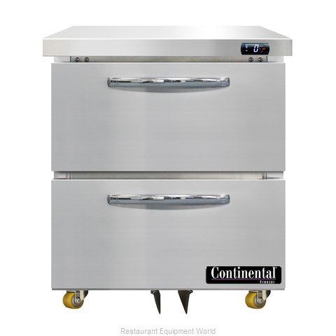 Continental Refrigerator DF27N-U-D Freezer, Undercounter, Reach-In