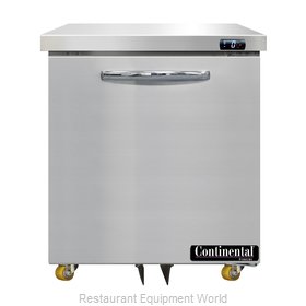 Continental Refrigerator DF27N-U Freezer, Undercounter, Reach-In