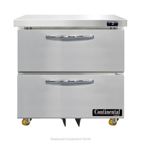 Continental Refrigerator DF32N-U-D Freezer, Undercounter, Reach-In (Magnified)