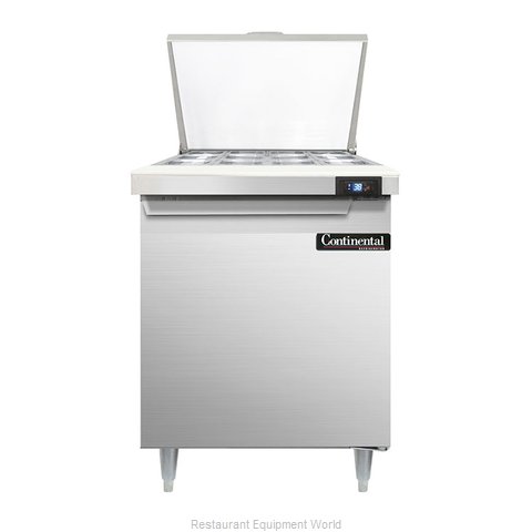 Continental Refrigerator DL27-12M Refrigerated Counter, Mega Top Sandwich / Sala (Magnified)