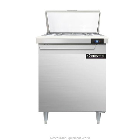 Continental Refrigerator DL27-8 Refrigerated Counter, Sandwich / Salad Top