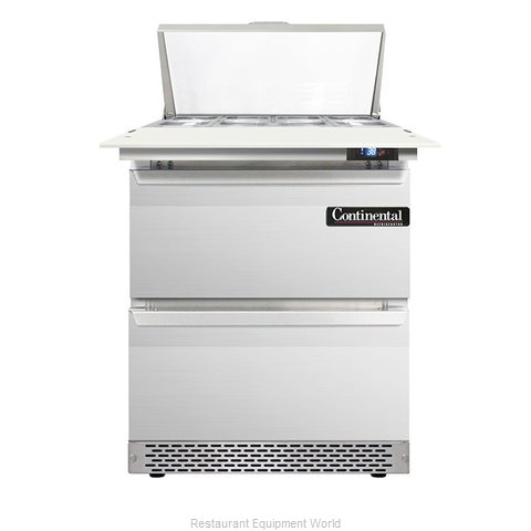Continental Refrigerator DL27-8C-FB-D Refrigerated Counter, Sandwich / Salad Top (Magnified)