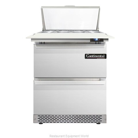 Continental Refrigerator DL27-8C-FB-D Refrigerated Counter, Sandwich / Salad Top