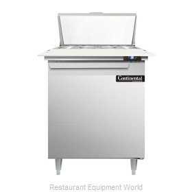 Continental Refrigerator DL27-8C Refrigerated Counter, Sandwich / Salad Top