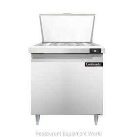 Continental Refrigerator DL32-12M Refrigerated Counter, Mega Top Sandwich / Sala