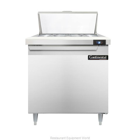 Continental Refrigerator DL32-8 Refrigerated Counter, Sandwich / Salad Top