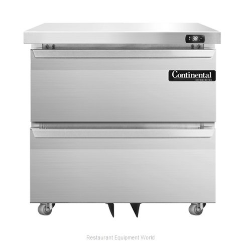 Continental Refrigerator DL32-SS-U-D Refrigerator, Undercounter, Reach-In