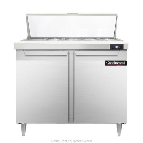 Continental Refrigerator DL36-10 Refrigerated Counter, Sandwich / Salad Top