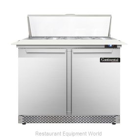 Continental Refrigerator DL36-10C-FB Refrigerated Counter, Sandwich / Salad Top