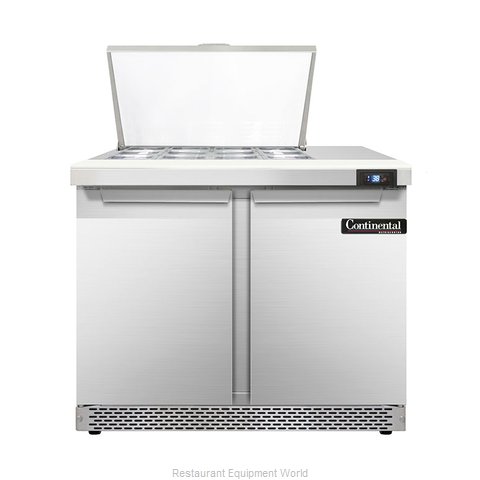 Continental Refrigerator DL36-12M-FB Refrigerated Counter, Mega Top Sandwich / S
