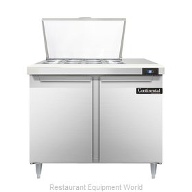 Continental Refrigerator DL36-12M Refrigerated Counter, Mega Top Sandwich / Sala