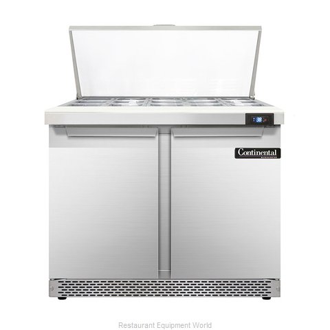 Continental Refrigerator DL36-15M-FB Refrigerated Counter, Mega Top Sandwich / S