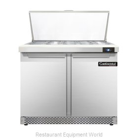 Continental Refrigerator DL36-15M-FB Refrigerated Counter, Mega Top Sandwich / S