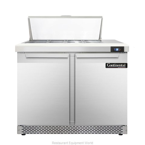 Continental Refrigerator DL36-8-FB Refrigerated Counter, Sandwich / Salad Top