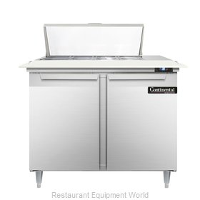 Continental Refrigerator DL36-8C Refrigerated Counter, Sandwich / Salad Top