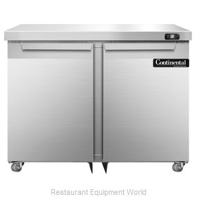 Continental Refrigerator DL36-SS-U Refrigerator, Undercounter, Reach-In